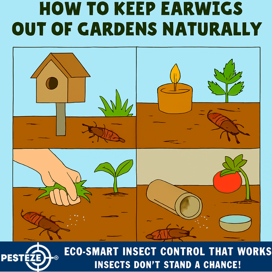 HOW TO KEEP EARWIGS OUT OF GARDENS NATURALLY