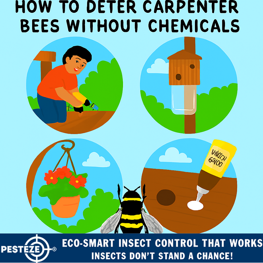 HOW TO DETER CARPENTER BEES WITHOUT CHEMICALS