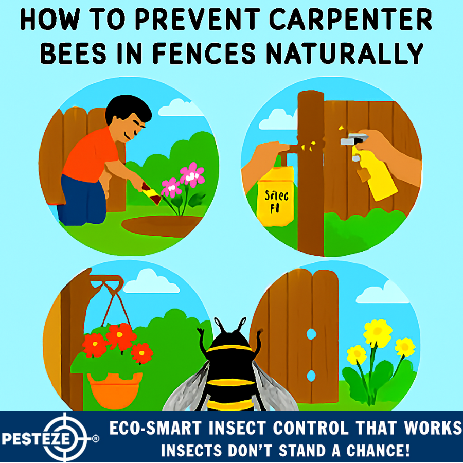 HOW TO PREVENT CARPENTER BEES IN FENCES NATURALLY