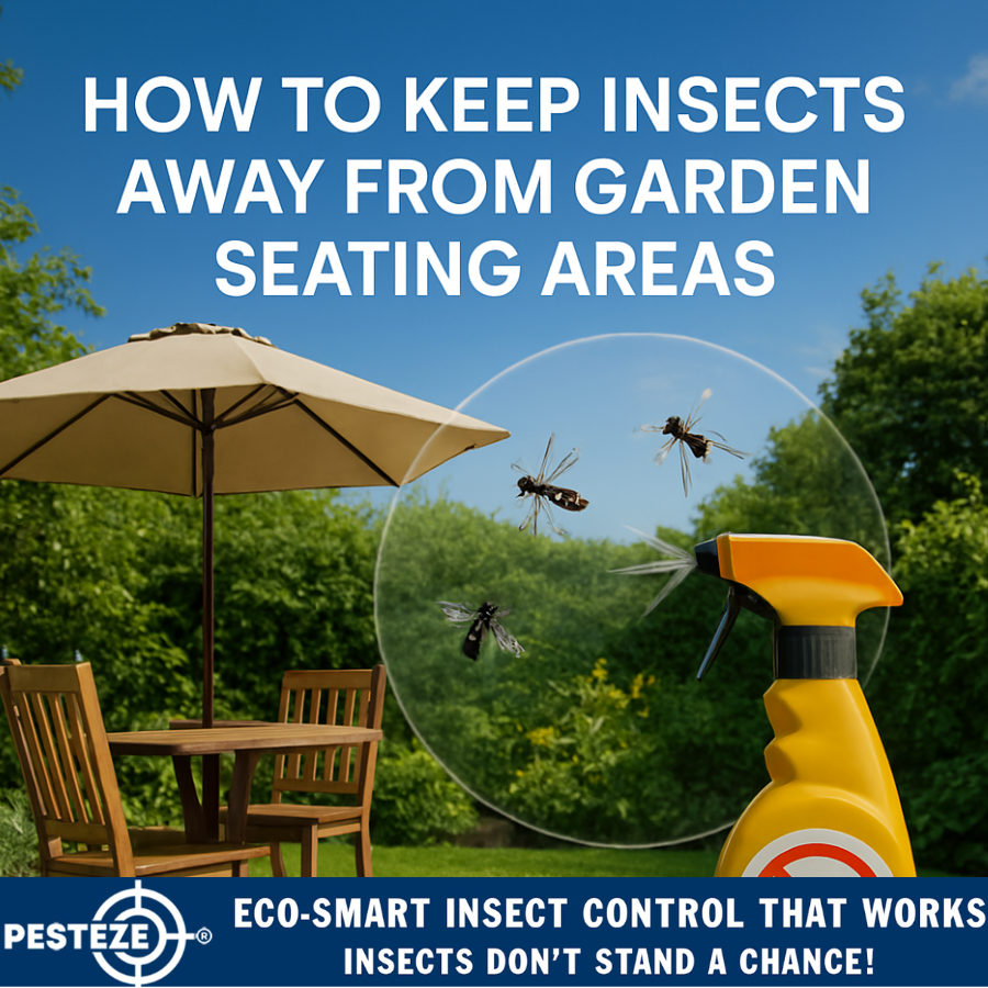 HOW TO KEEP INSECTS AWAY FROM GARDEN SEATING AREAS