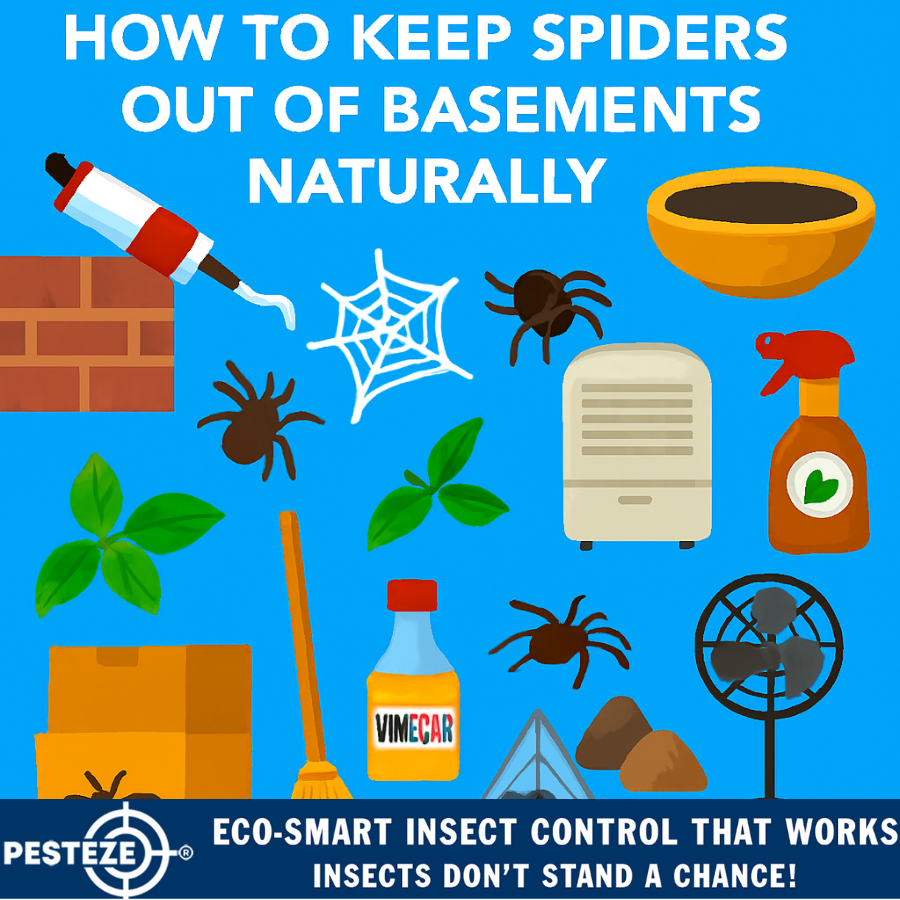 HOW TO KEEP SPIDERS OUT OF BASEMENTS NATURALLY