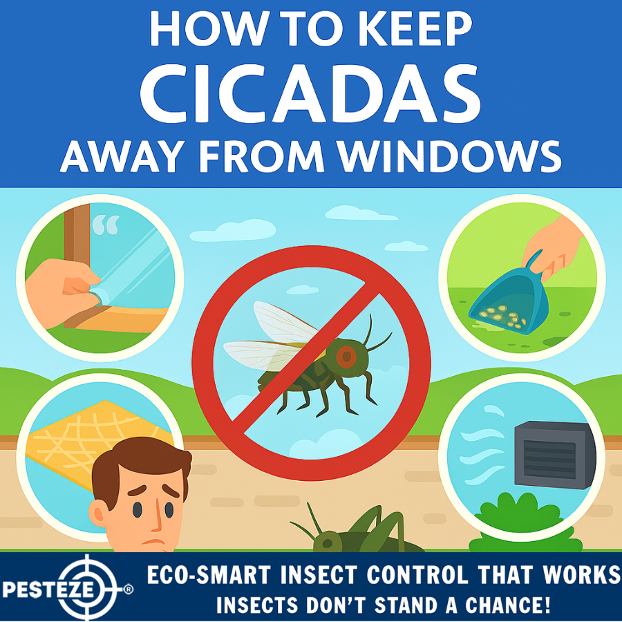 HOW TO KEEP CICADAS AWAY FROM WINDOWS
