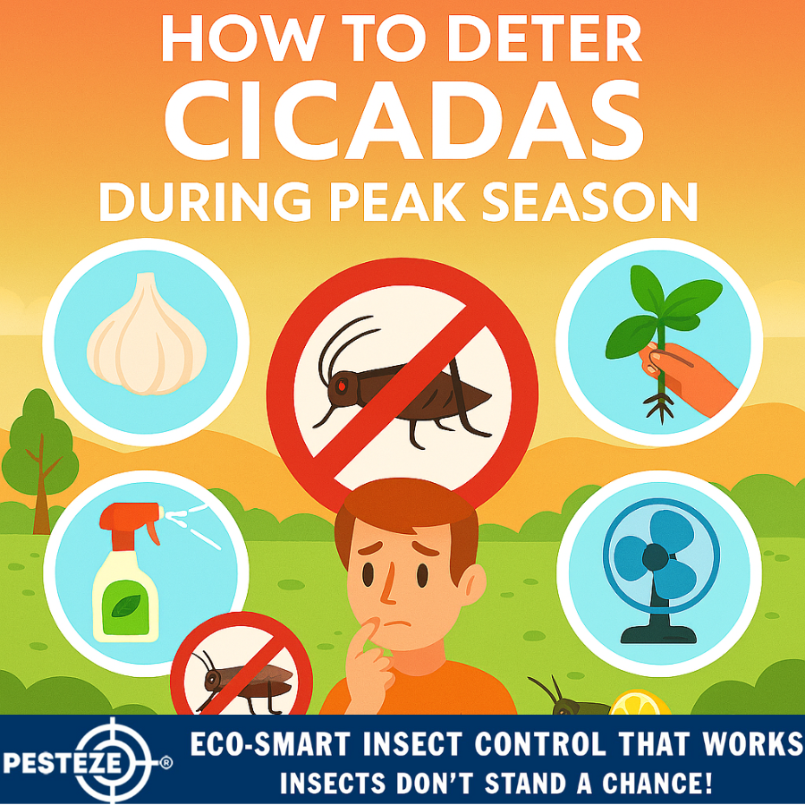 HOW TO DETER CICADAS DURING PEAK SEASON