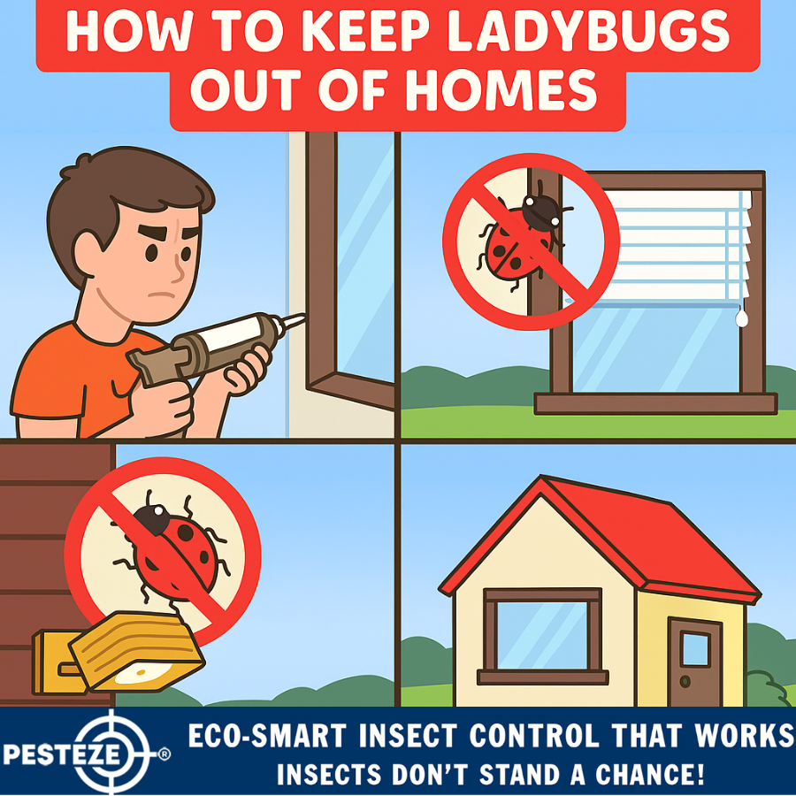 HOW TO KEEP LADYBUGS OUT OF HOMES