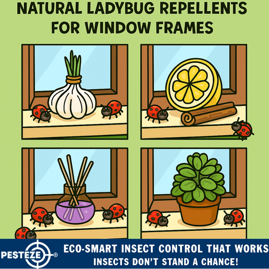 NATURAL LADYBUG REPELLENTS FOR WINDOW FRAMES