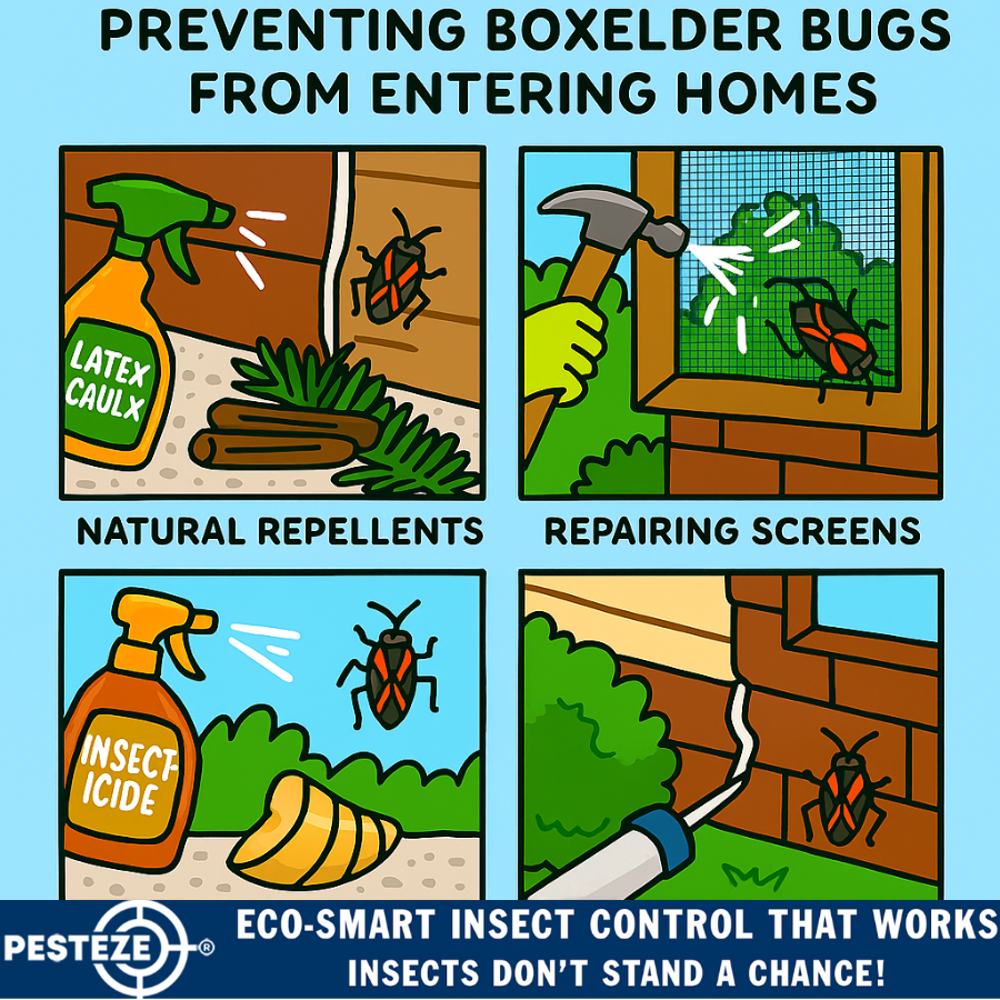 PREVENTING BOXELDER BUGS FROM ENTERING HOMES