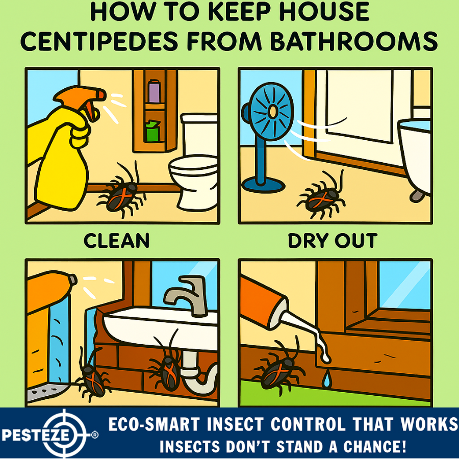 HOW TO KEEP HOUSE CENTIPEDES FROM BATHROOMS