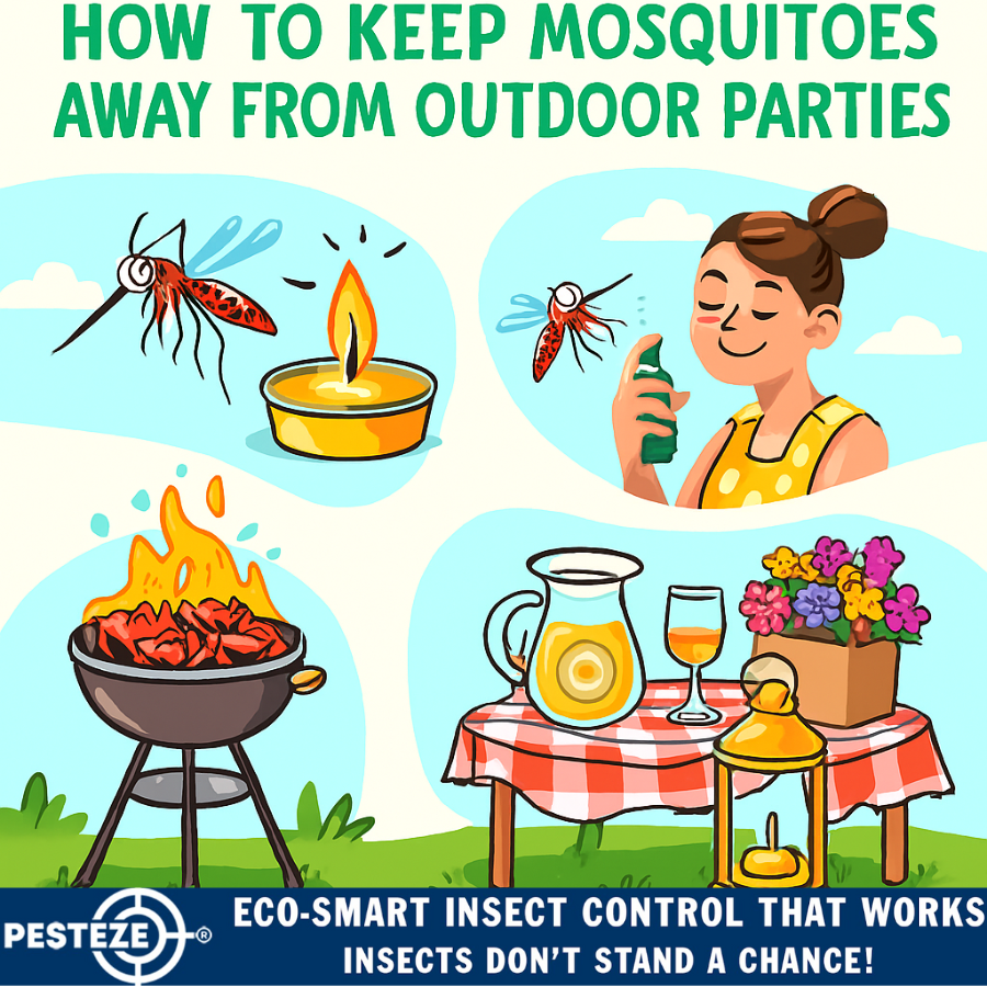HOW TO KEEP MOSQUITOES AWAY FROM OUTDOOR PARTIES