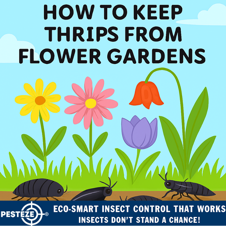 HOW TO KEEP THRIPS FROM FLOWER GARDENS