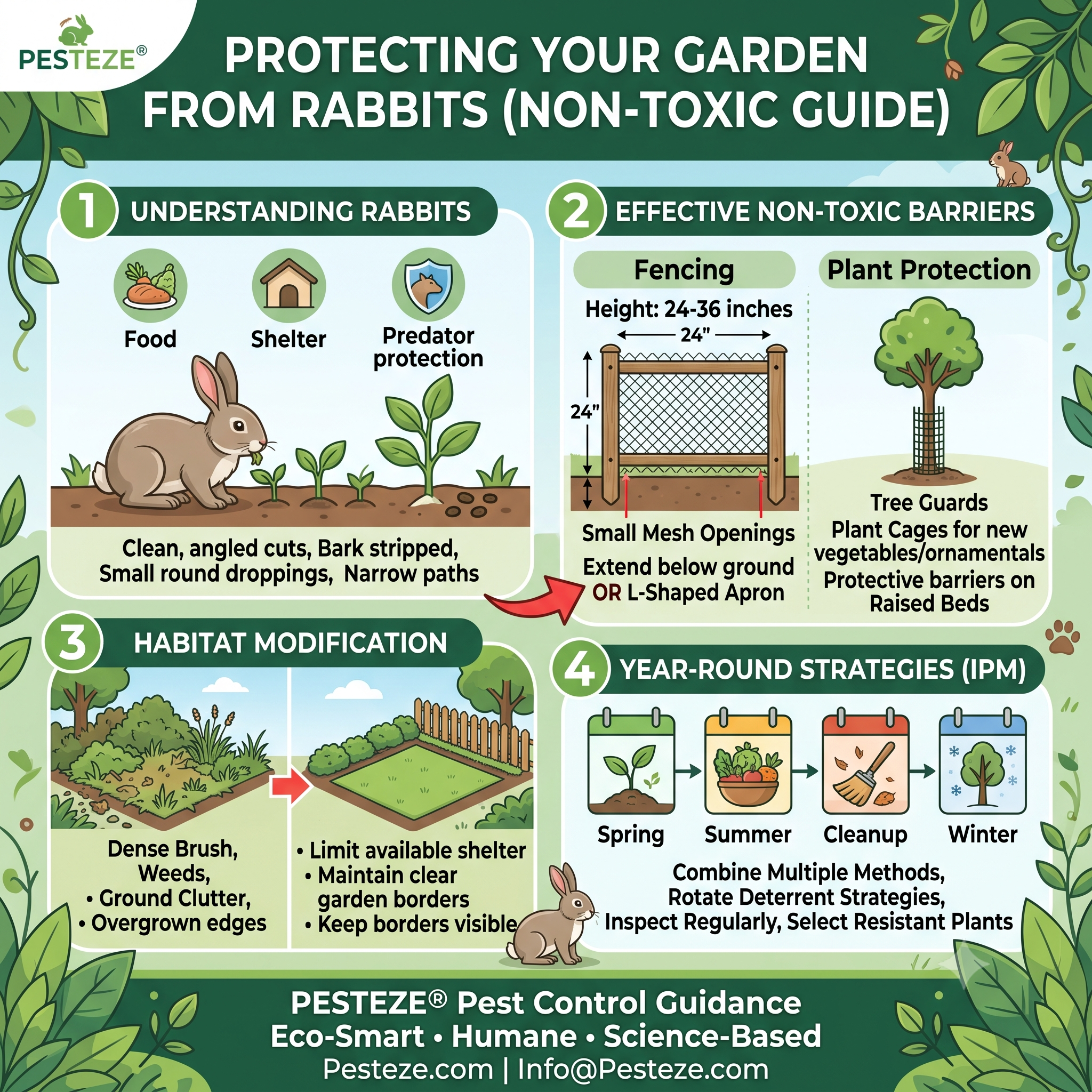 PROTECT YOUR GARDEN FROM RABBITS WITH SAFE, NON-TOXIC BARRIERS