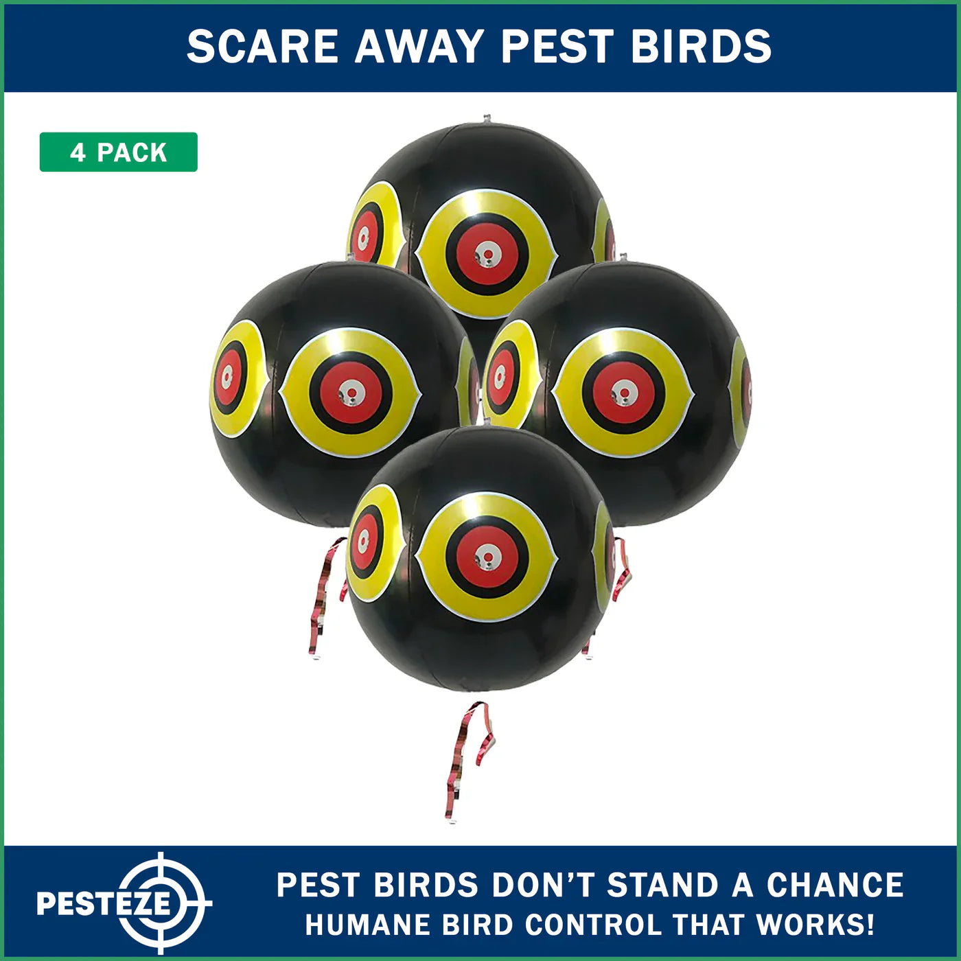PESTEZE® LAUNCHES LARGE BLACK PREDATOR-EYE BALLOON DECOYS FOR HUMANE OUTDOOR BIRD DETERRENCE