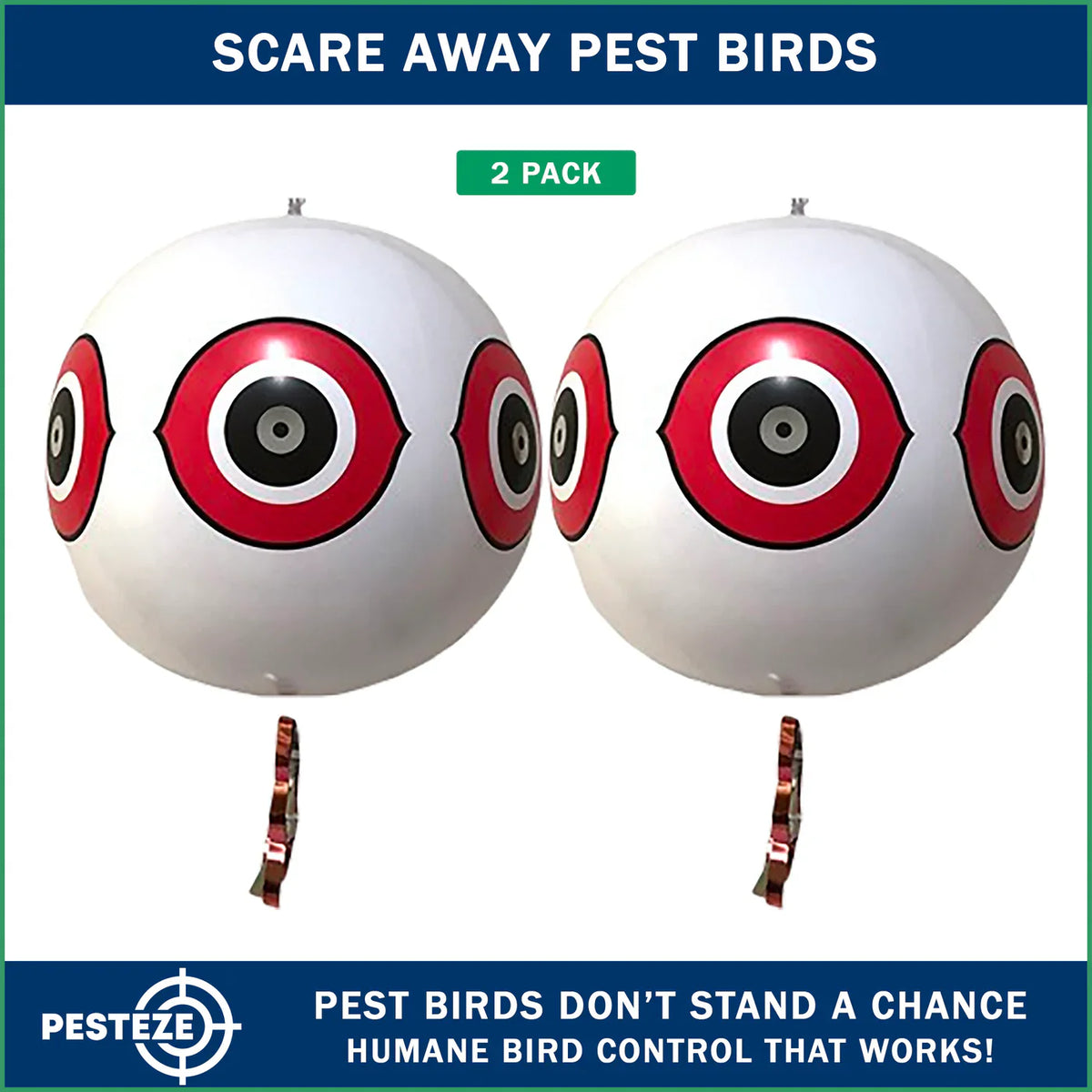PESTEZE® LAUNCHES LARGE WHITE PREDATOR-EYE BALLOON DECOYS FOR HUMANE OUTDOOR BIRD DETERRENCE