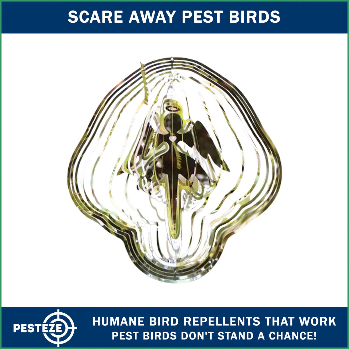 PESTEZE® LAUNCHES LARGE ANGEL 3D WIND SPINNER FOR HUMANE OUTDOOR BIRD DETERRENCE