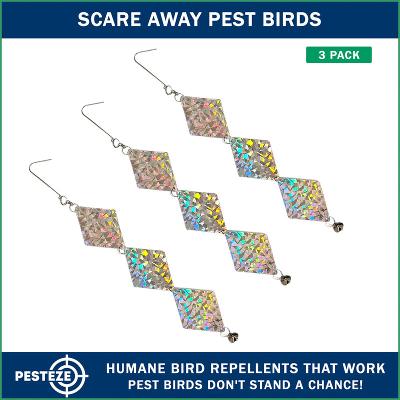PESTEZE® LAUNCHES SHINY HOLOGRAPHIC SQUARES FOR HUMANE OUTDOOR BIRD DETERRENCE
