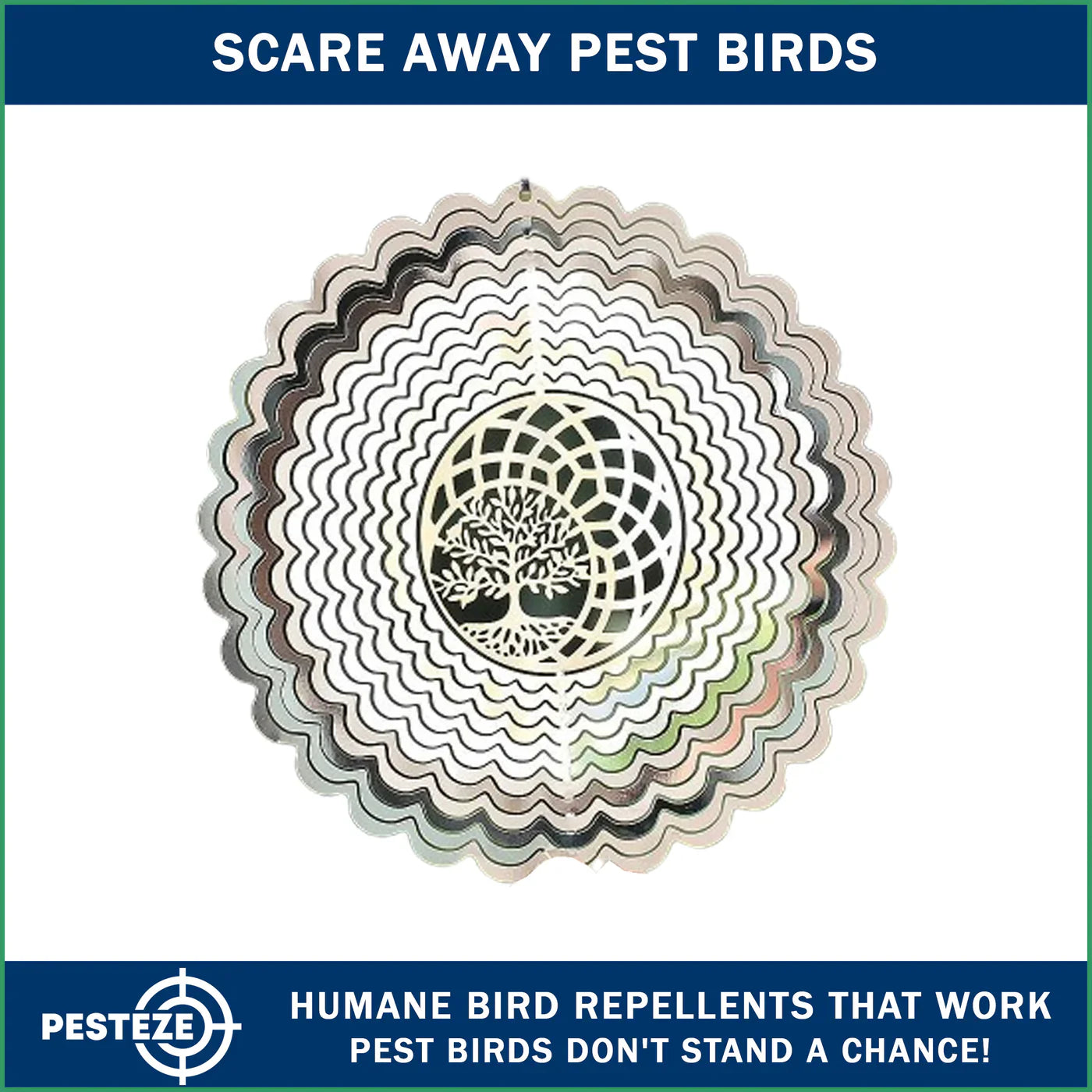 PESTEZE® LAUNCHES TREE OF LIFE 3D WIND SPINNER FOR HUMANE OUTDOOR BIRD DETERRENCE