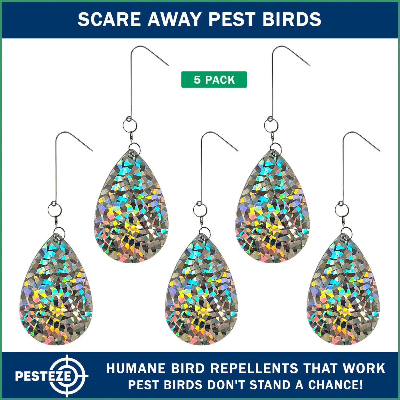 PESTEZE® LAUNCHES SHINY WATER DROPLET REPELLENTS FOR HUMANE OUTDOOR BIRD DETERRENCE