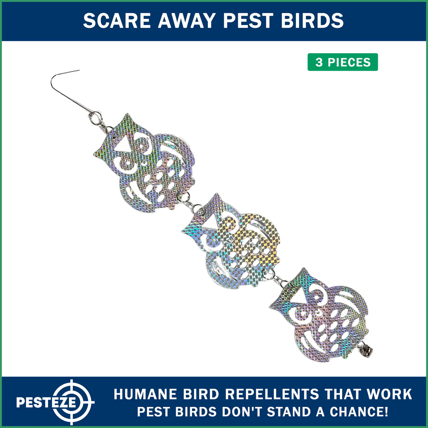 PESTEZE® LAUNCHES SHINY HOLOGRAPHIC OWL BIRD REPELLENTS FOR HUMANE OUTDOOR BIRD DETERRENCE