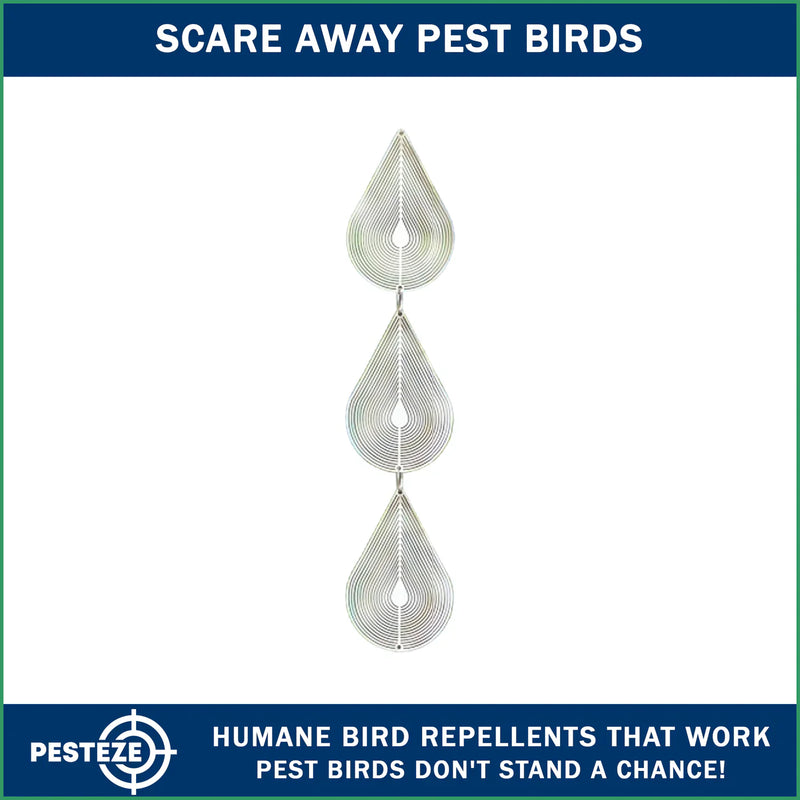 PESTEZE® LAUNCHES WATER DROPLET 3D WIND SPINNERS FOR HUMANE OUTDOOR BIRD DETERRENCE