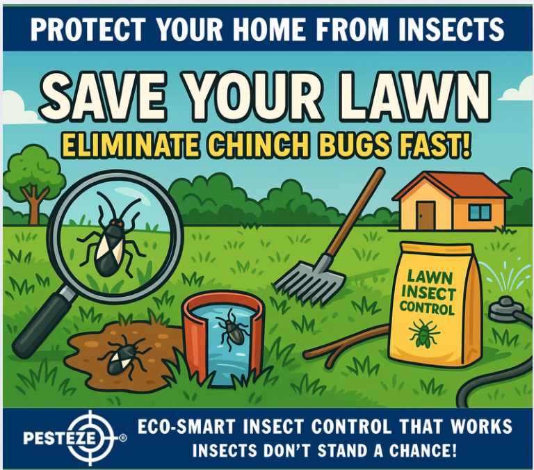 SAVE YOUR LAWN – ELIMINATE CHINCH BUGS FAST!