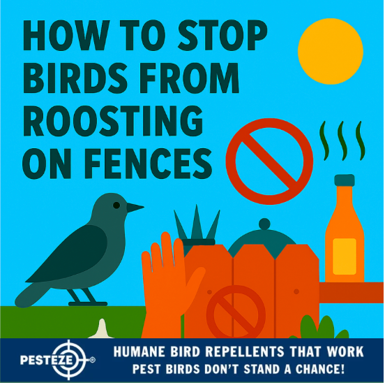 HOW TO STOP BIRDS FROM ROOSTING ON FENCES