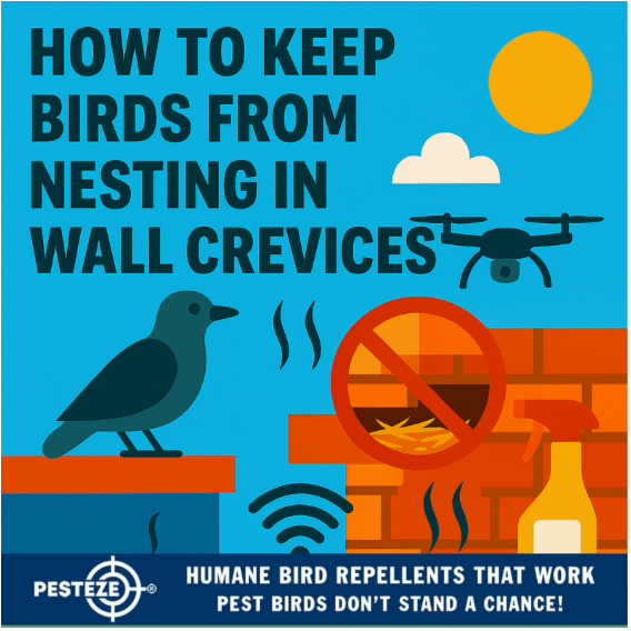 HOW TO KEEP BIRDS FROM NESTING IN WALL CREVICES