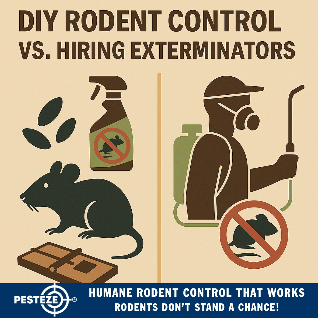 DIY RODENT CONTROL VS. HIRING EXTERMINATORS