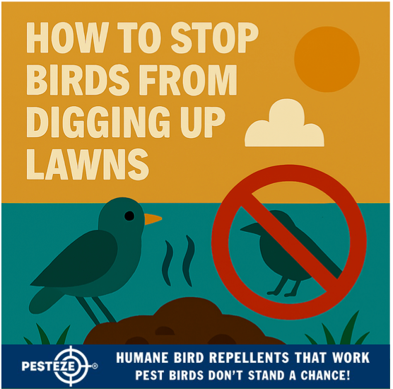 HOW TO STOP BIRDS FROM DIGGING UP LAWNS