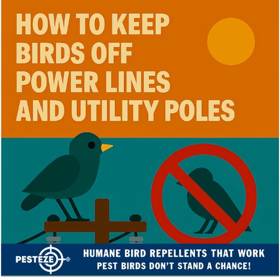 HOW TO KEEP BIRDS OFF POWER LINES AND UTILITY POLES