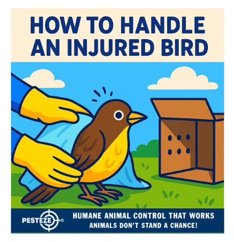 HOW TO HANDLE AN INJURED BIRD