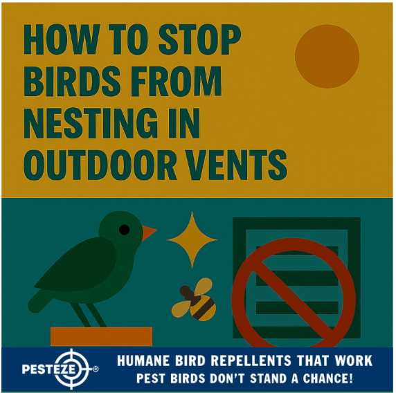 HOW TO STOP BIRDS FROM NESTING IN OUTDOOR VENTS