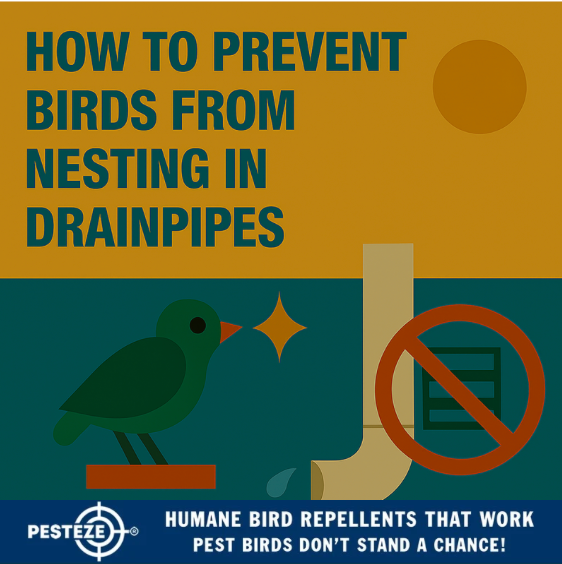 HOW TO PREVENT BIRDS FROM NESTING IN DRAINPIPES