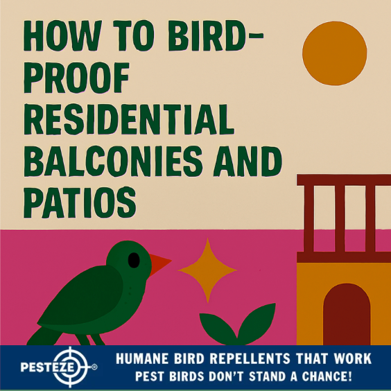 HOW TO BIRD-PROOF RESIDENTIAL BALCONIES AND PATIOS
