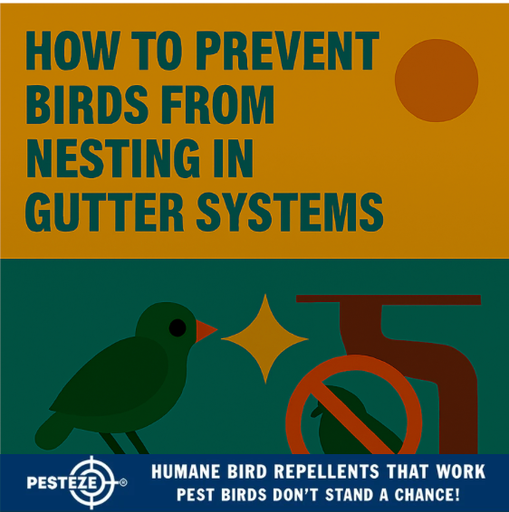 HOW TO PREVENT BIRDS FROM NESTING IN GUTTER SYSTEMS