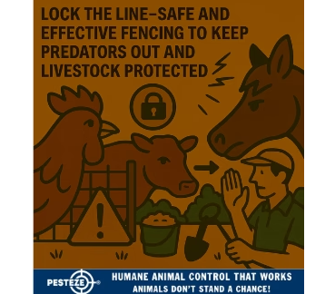 SAFE AND EFFECTIVE FENCING FOR KEEPING PREDATORS OUT