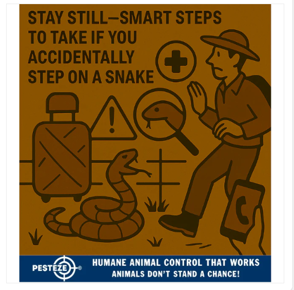 WHAT TO DO IF YOU STEP ON A SNAKE