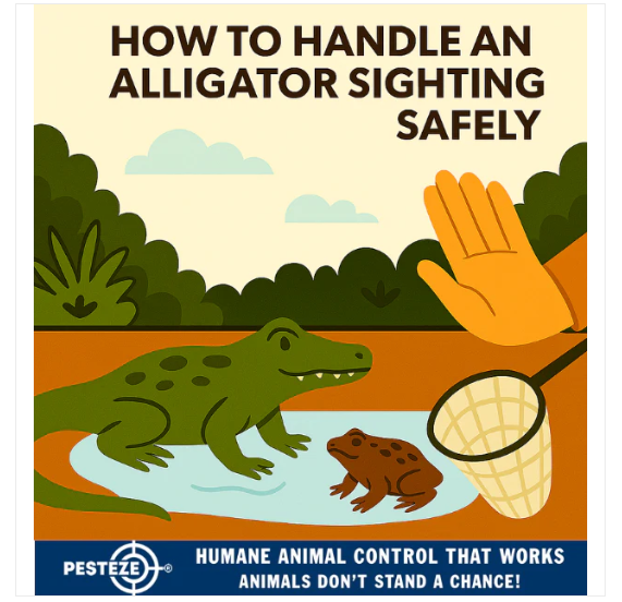 HOW TO HANDLE AN ALLIGATOR SIGHTING SAFELY