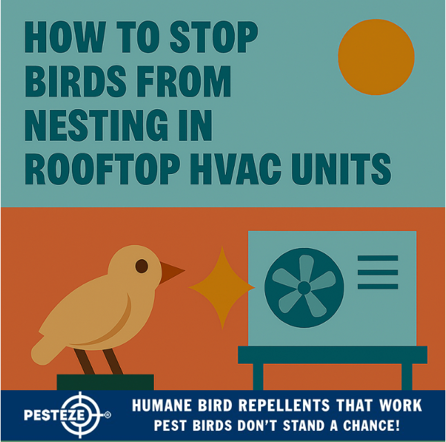 HOW TO STOP BIRDS FROM NESTING IN ROOFTOP HVAC UNITS