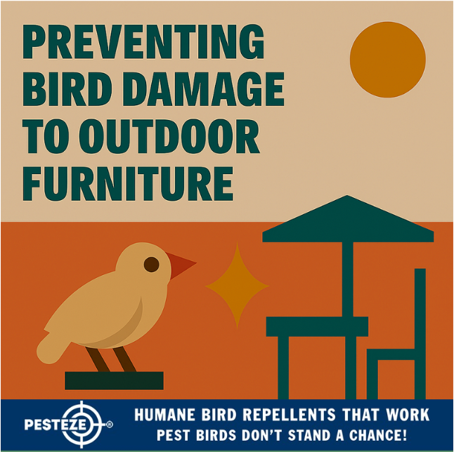 PREVENTING BIRD DAMAGE TO OUTDOOR FURNITURE