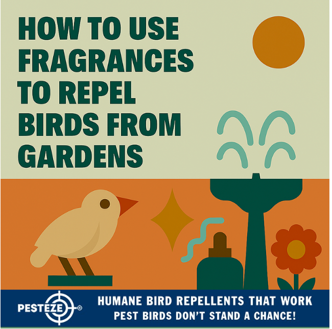 HOW TO USE FRAGRANCES TO REPEL BIRDS FROM GARDENS