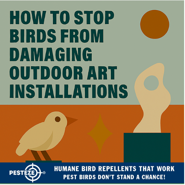 HOW TO STOP BIRDS FROM DAMAGING OUTDOOR ART INSTALLATIONS