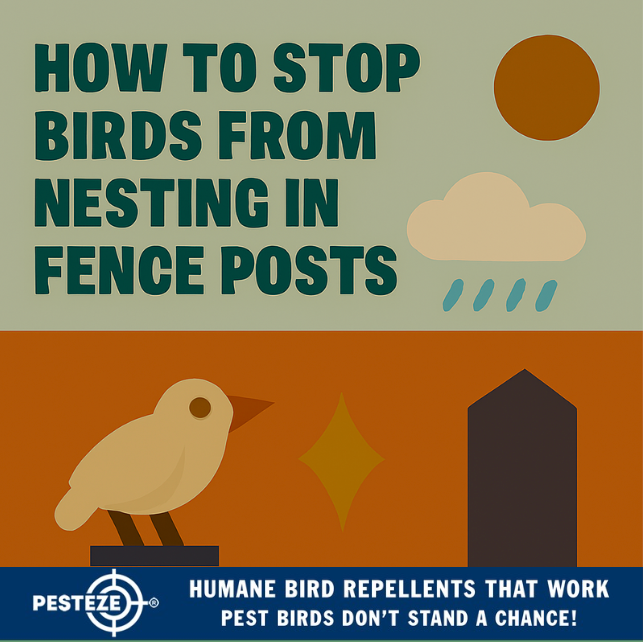 HOW TO STOP BIRDS FROM NESTING IN FENCE POSTS