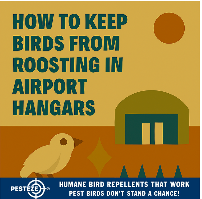 HOW TO KEEP BIRDS FROM ROOSTING IN AIRPORT HANGARS