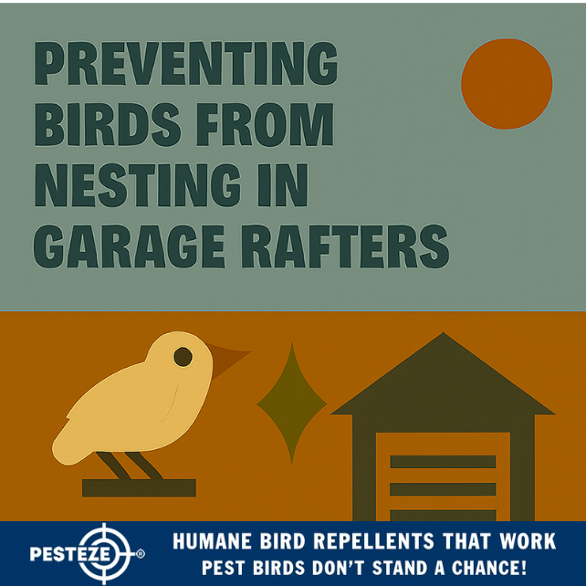 PREVENTING BIRDS FROM NESTING IN GARAGE RAFTERS