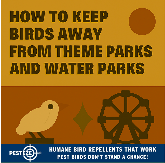 HOW TO KEEP BIRDS AWAY FROM THEME PARKS AND WATER PARKS