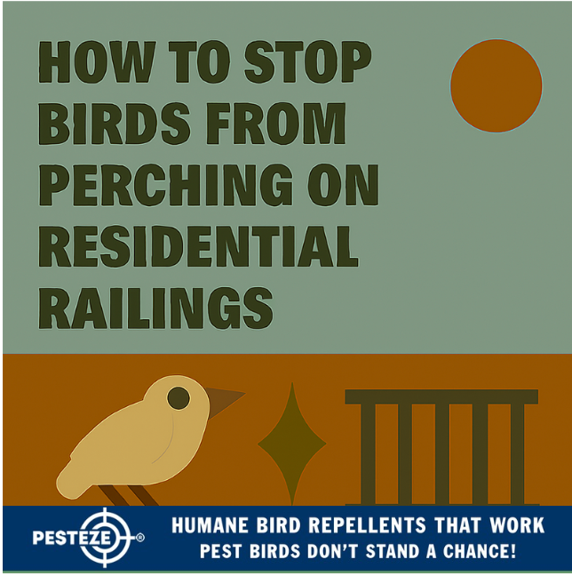HOW TO STOP BIRDS FROM PERCHING ON RESIDENTIAL RAILINGS