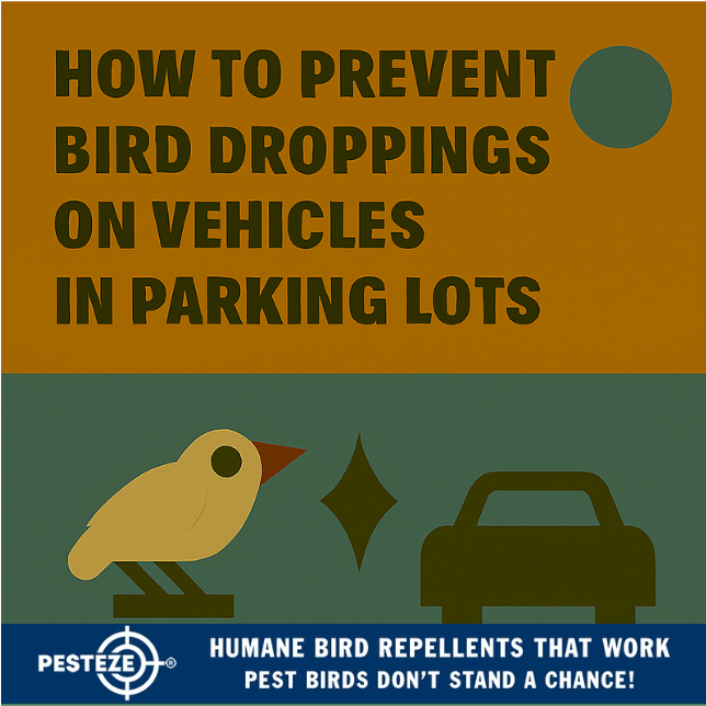 HOW TO PREVENT BIRD DROPPINGS ON VEHICLES IN PARKING LOTS