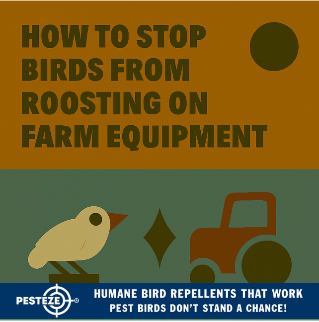 HOW TO STOP BIRDS FROM ROOSTING ON FARM EQUIPMENT