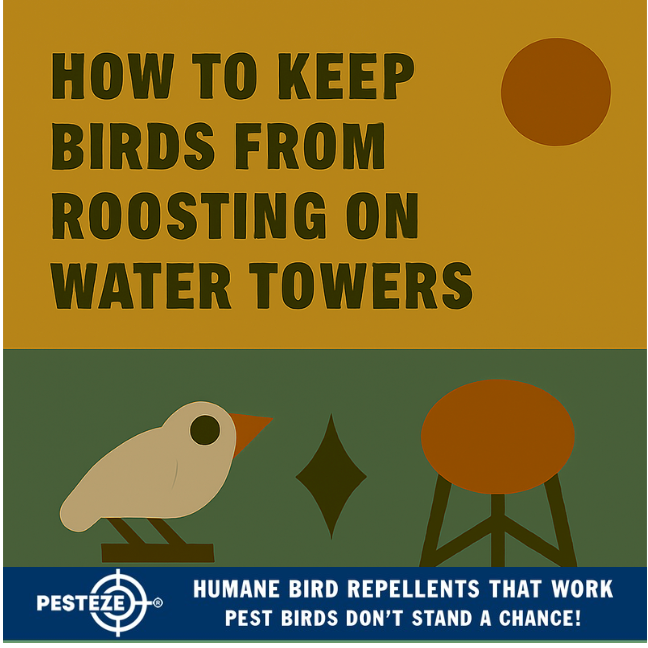 HOW TO KEEP BIRDS FROM ROOSTING ON WATER TOWERS