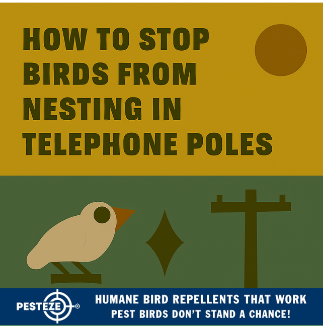 HOW TO STOP BIRDS FROM NESTING IN TELEPHONE POLES