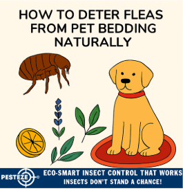 HOW TO DETER FLEAS FROM PET BEDDING NATURALLY